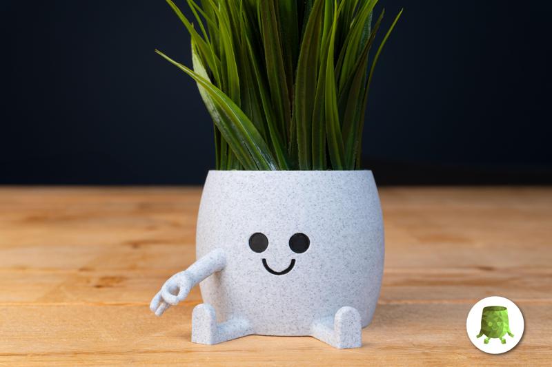 Gotcha Hand Sitting Plant Pot