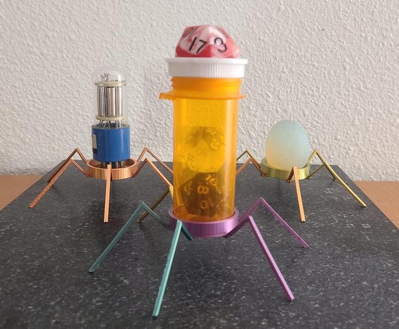 Bacteriophage Pill Bottle Stand