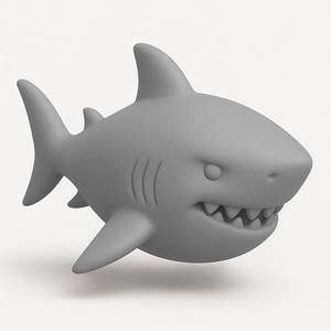 Shark Figurine – STL File for 3D Printing