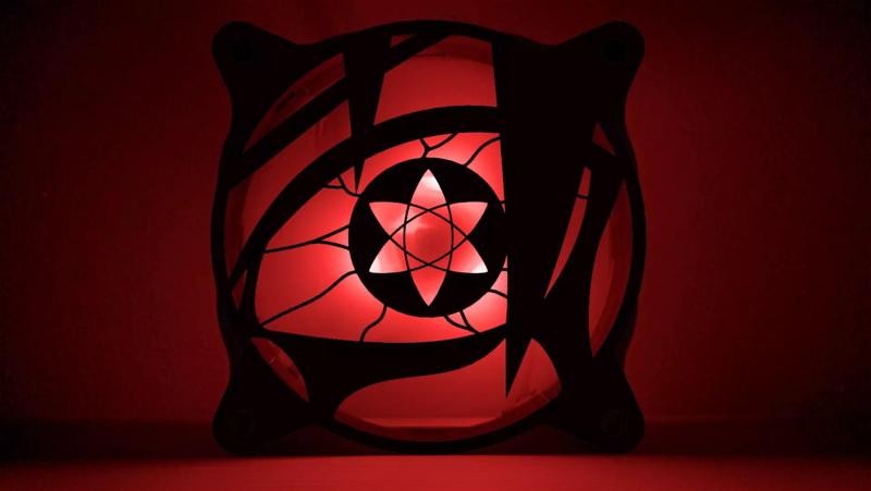 Sasuke Uchiha Mangekyou Sharingan PC fan cover
