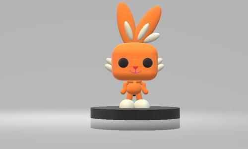 ORANGE RABBIT TOY 3D PRINTABLE MODEL