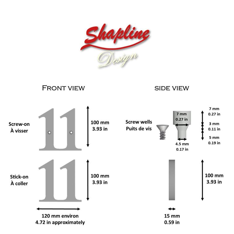 House number, numbered stakeout N°11