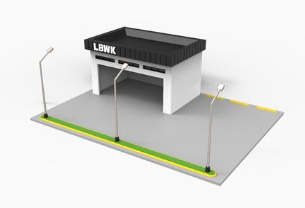 Garage & Parking Diorama 1/64 - Kaido House & Liberty Walk V2