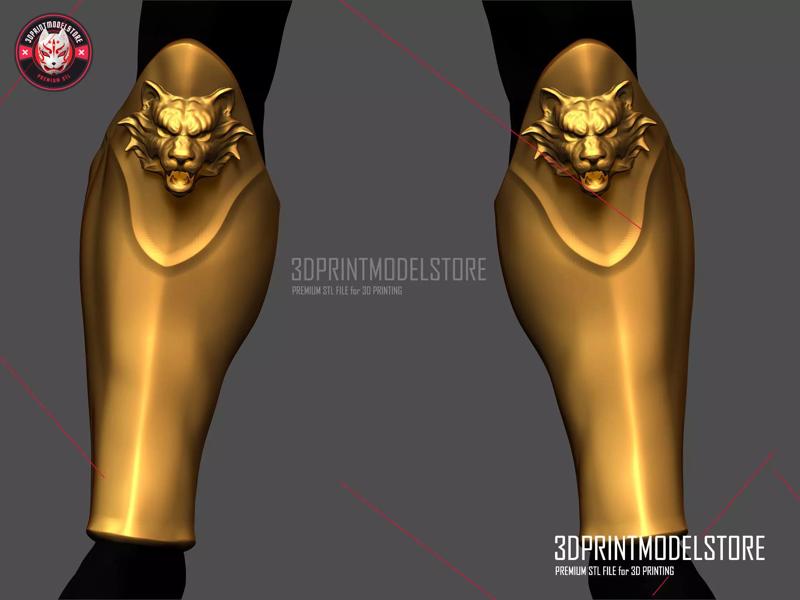 Tiger Roman Muscle Armor Leg Larp Armor Cosplay Halloween
