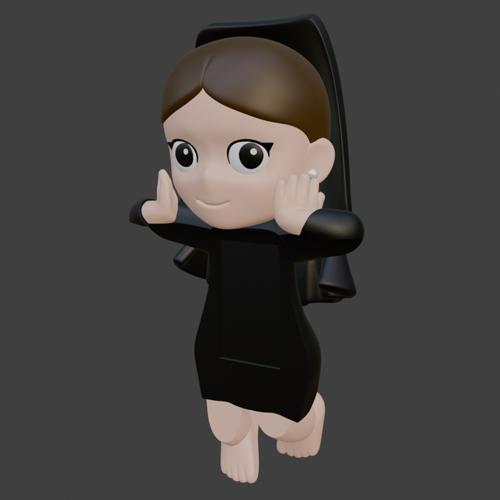 Sonny Angel woman with mantilla Semana Santa