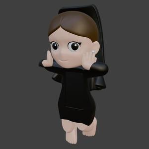 Sonny Angel woman with mantilla Semana Santa