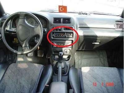 mazda lantis 323f air conditioner control panel