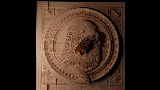 Sea Lion CNC 3d Print High Relief Sand Casting