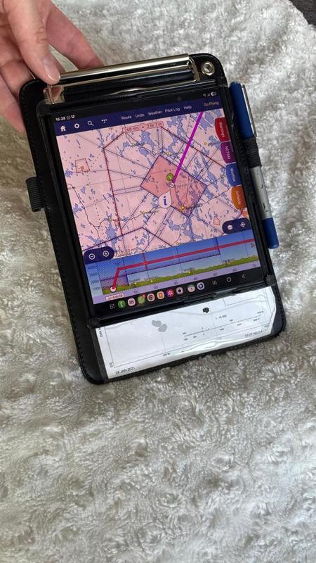 Kneeboard holder for Samsung Fold 6