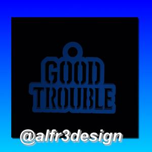 GOOD TROUBLE key ring (custom order)