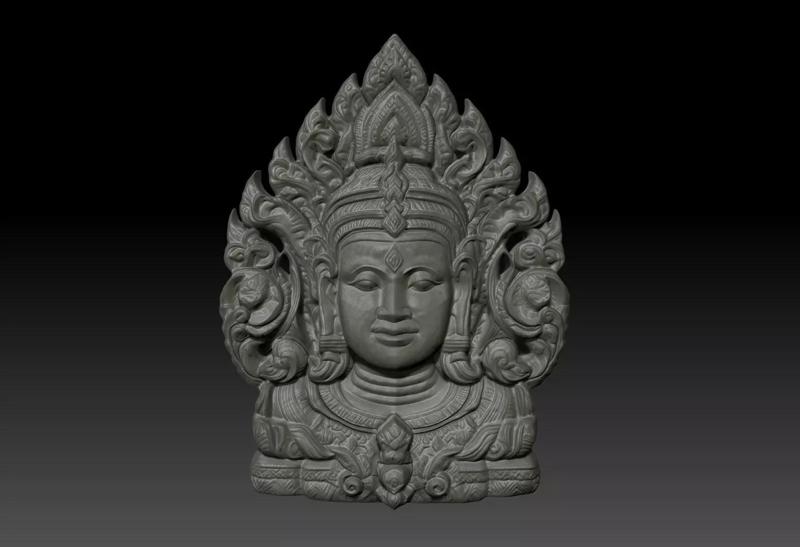 Thai Ornament Decor Bas Relied 16 - 231008