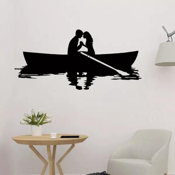 Couple on The Boat Wall Design