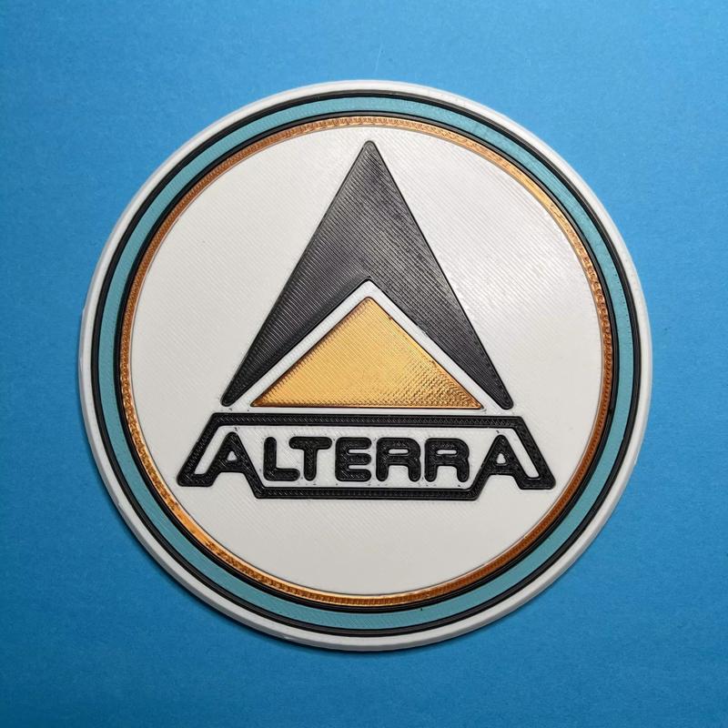 Subnautica Alterra Corp Logo Coaster