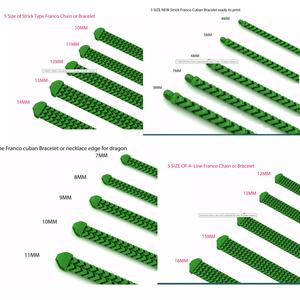 20 SIZE MASSIVE NEW Strick Franco Cuban Bracelet ready to print  3D Model Collection