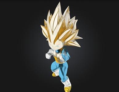 Daima Vegeta SSJ3 - 3D Model
