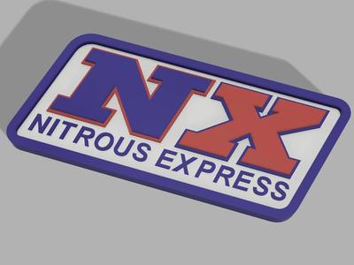Nitrous Express (NX) 3D Logo