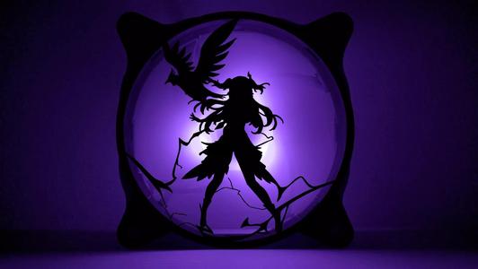 Genshin Impact Fischl PC fan cover