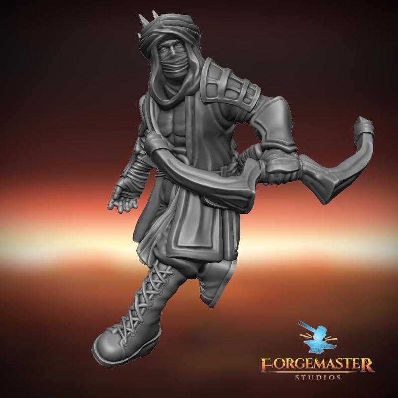 Crimson Targe Bow Pose 03