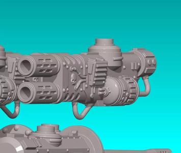 WARGAMING MINIATURE EQUIPPED ARMS FOR ASSAULT PLATFORM