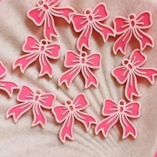 Coquette keychain bow