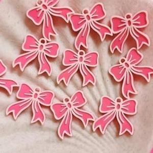 Coquette keychain bow