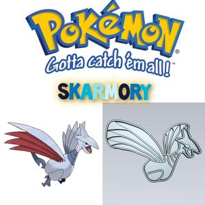 AMAZING POKEMON Skarmory COOKIE CUTTER STAMP CAKE DECORATING