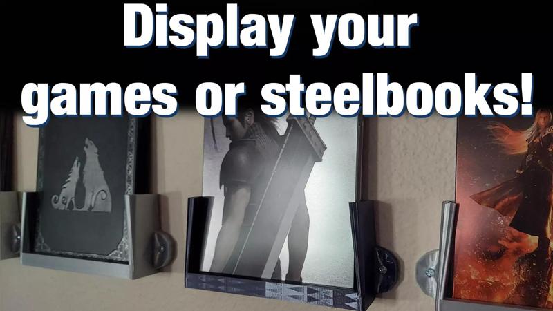 Case and Steelbook Video Game Display