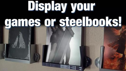 Case and Steelbook Video Game Display