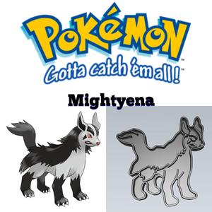AMAZING POKEMON mightyena COOKIE CUTTER STAMP CAKE DECORATING