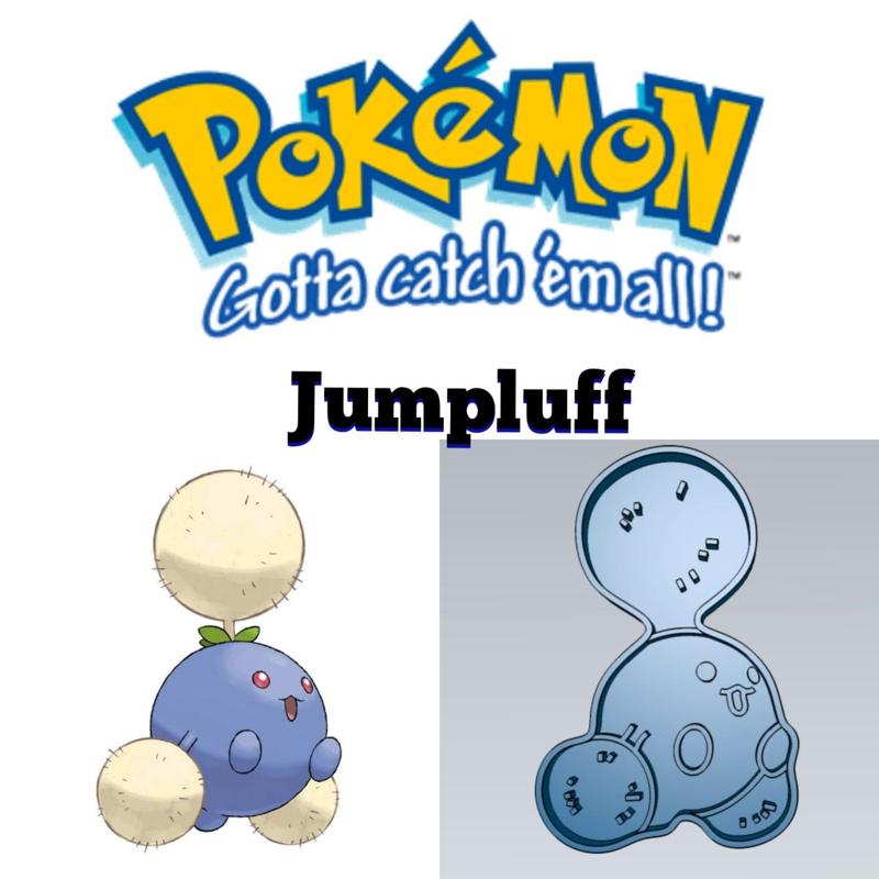 AMAZING POKEMON jumpluff COOKIE CUTTER STAMP CAKE DECORATING