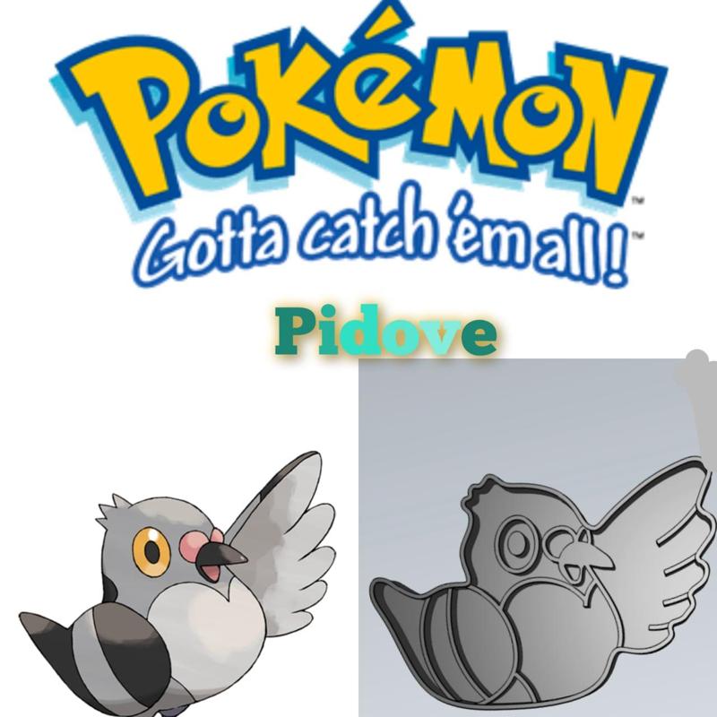 AMAZING POKEMON pidove COOKIE CUTTER STAMP CAKE DECORATING