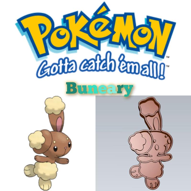 AMAZING POKEMON Buneary COOKIE CUTTER STAMP CAKE DECORATING