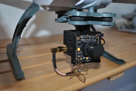 Transmitter and CCD cam mount for GoPro Clip