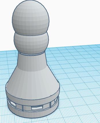 Chess pawn that promotes in queen