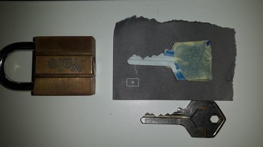 Key duplication from a scan