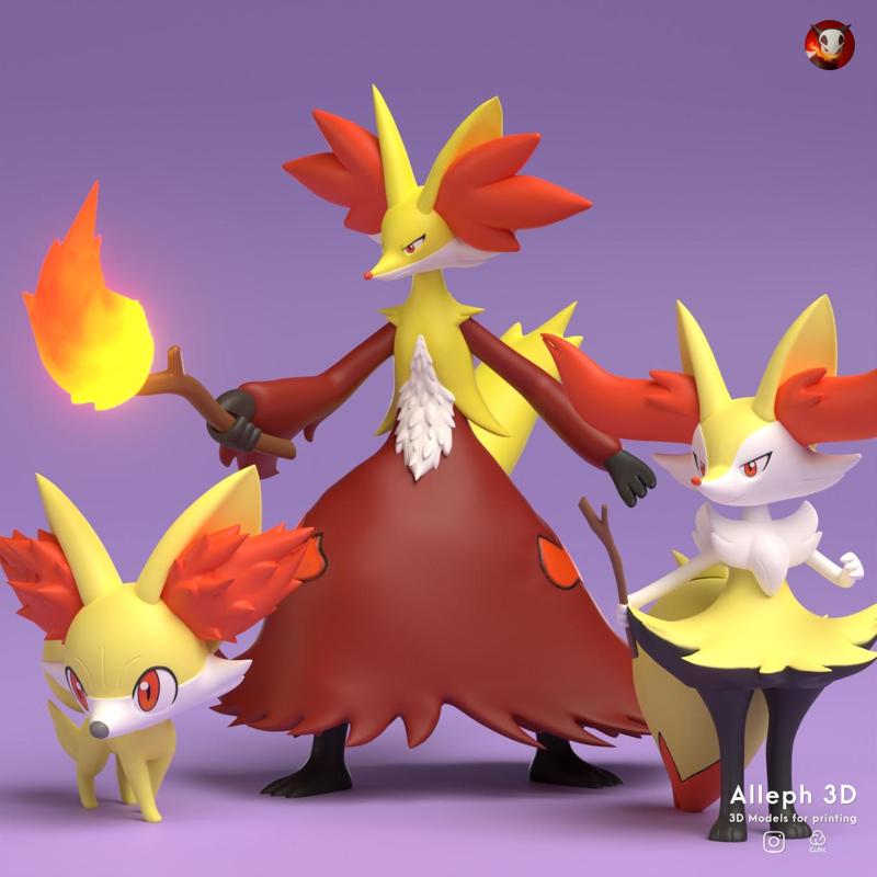 Pokemon fennekin evolution pack