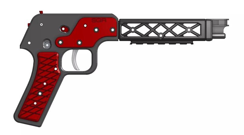 SQR Pistol - Rubber Band Shooting Gun