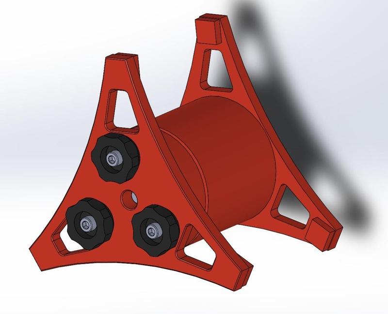 XYZ da Vinci filament spool drill mount