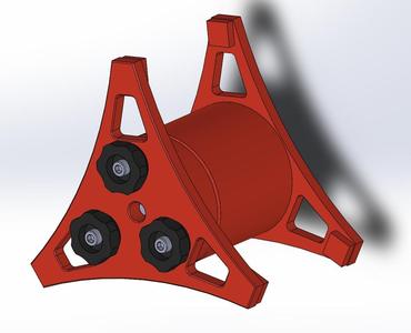 XYZ da Vinci filament spool drill mount