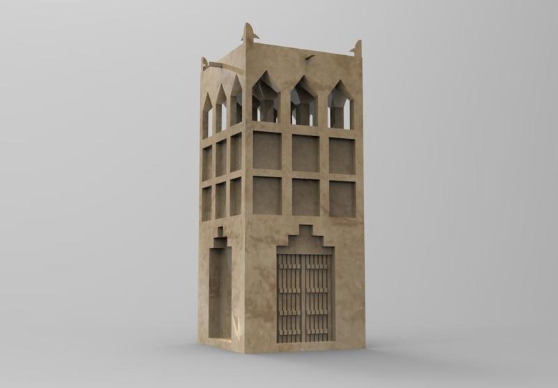 3D Design of Traditional Saudi House - تصميم ثلاثي الأبعاد لمنزل تقليدي سعودي