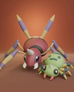 Pokemon - Spinarak and Ariados