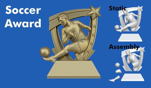 Soccer Award 3D Model