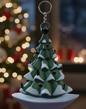 Christmas Tree Keychain - Festive Holiday Decor - Christmas - Ready to Print