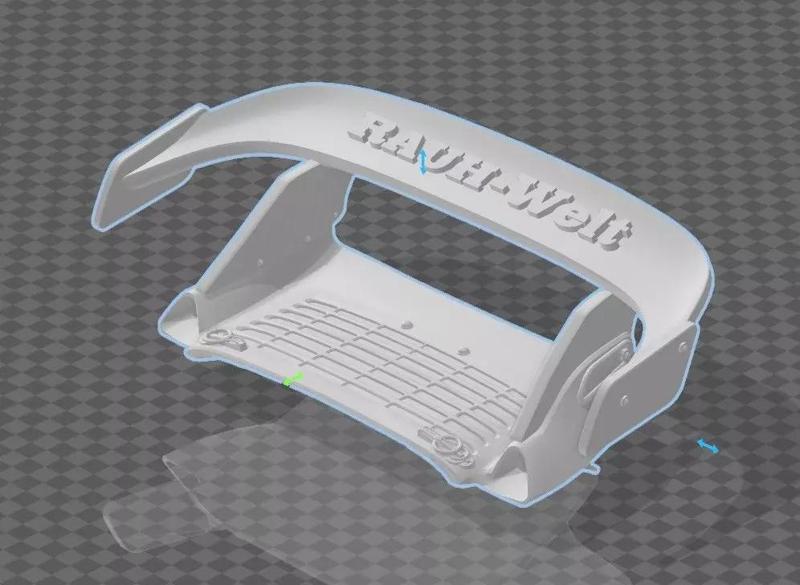 RWB hotwheels spoiler mod 3 ready for 1-64