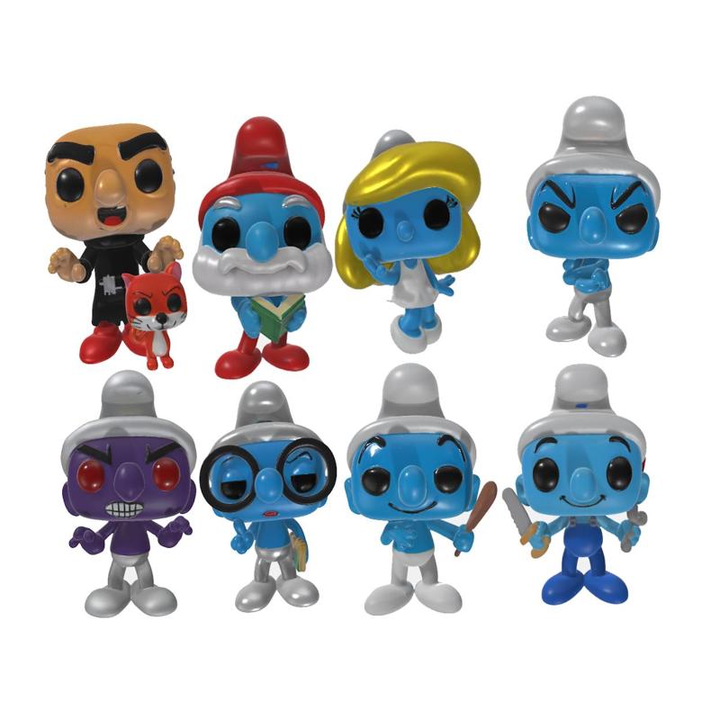 8 POP smurfs