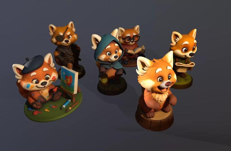 Red Panda Toy Collection