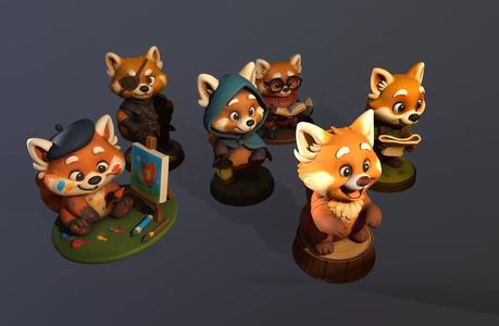 Red Panda Toy Collection