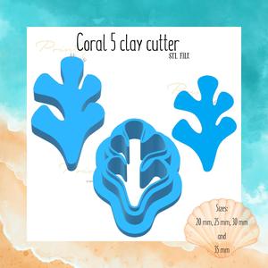 Coral clay cutter | Sea animal clay cutter | Summer clay cutter | Polymer clay tool | Clay cutter | Cookie cutter