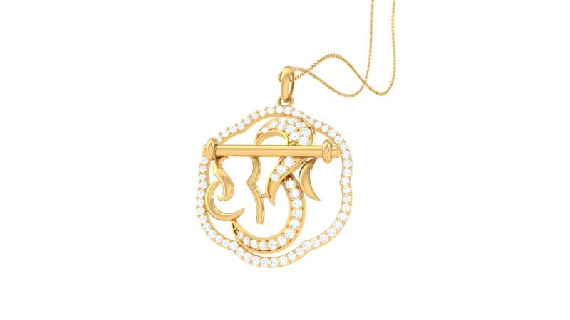 Gold and Diamond Pendant (56)