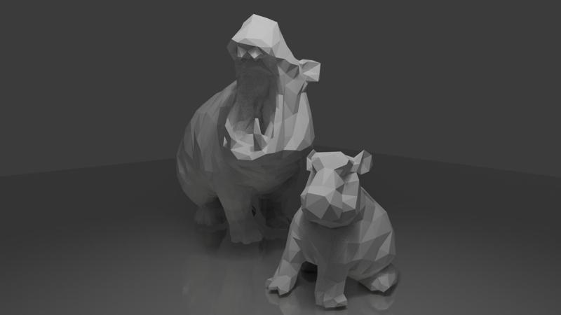 Low Poly Hippo